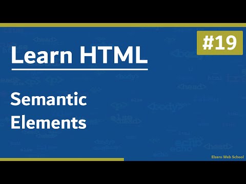 Learn HTML In Arabic 2021 - #19 - Semantic Elements