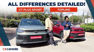 Volkswagen Taigun Facelift Topline vs GT Plus Sport | Key Differences, Features & Variants Detailed
