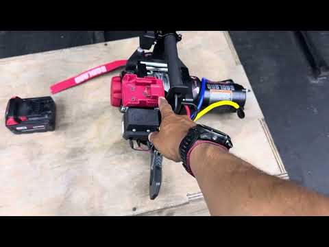 Portable Winch. Badland 3500. Milwaukee winch. M18 winch
