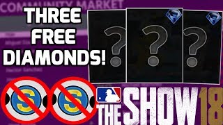 How To Get Three Free Diamonds Players Explained! MLB The Show 18 Diamond Dynasty Tips