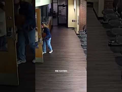 Armed Suspect Tackled Right Outside Police Station