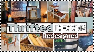 🔴HOW TO DECORATE - REPURPOSED, REDESIGNED THRIFTED HOME DECOR - STYLED DIY TRASH TO TREASURE