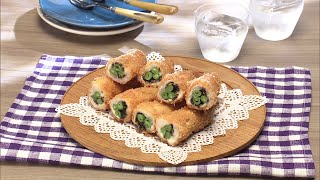 【3分クッキング公式】豚肉といんげんのチーズ塩昆布フライ