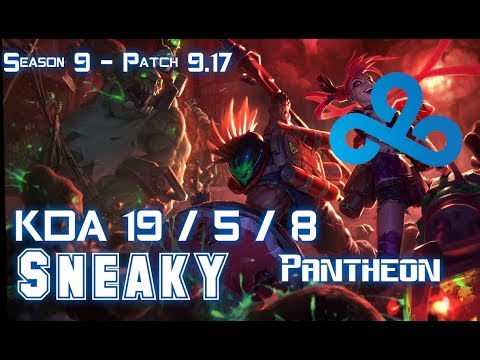 C9 Sneaky PANTHEON vs MORDEKAISER Bot - Patch 9.17 NA Ranked