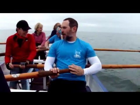 Sidmouth Gig Club rowing at Lyme Regis, 13th December 2015