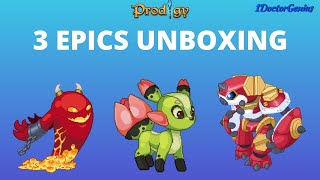 PRODIGY MATH GAME :: EPICS UNBOXING :: BIG HEX, MAGMISCHIEF & FLORA :: EPICS BATTLE::1DoctorGenius