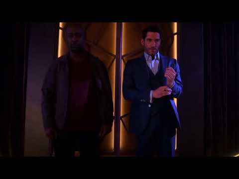 Lucifer 5x11 Opening Scene - Resting Devil Face