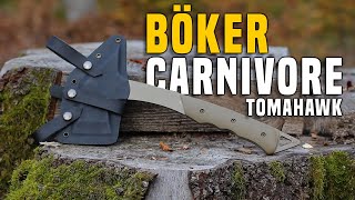 Böker Carnivore Tomahawk TEST Gear Review GERMAN + (ENGLISH SUBTITLES)
