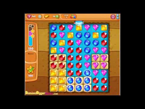 Diamond Digger Saga Level 1 Walkthrough