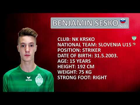 Benjamin Sesko Highlights Slovenia U-15