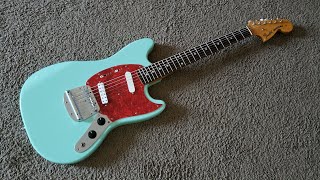 Video thumbnail for 1993 Fender Mustang MG69 Made In Japan {NIRVANA} Kurt Cobain Guitar Sound Demo FujiGen JB Jr. by jq