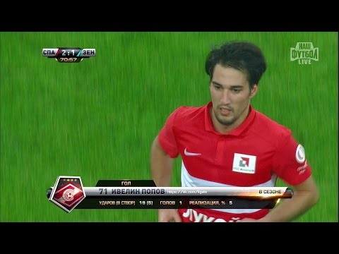 Ivelin Popov's goal. Spartak vs Zenit | RPL 2015/16
