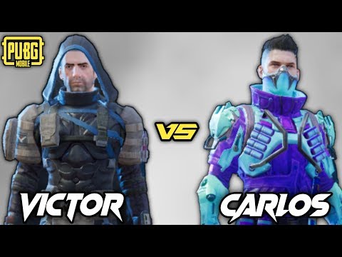 PUBG MOBILE - VICTOR vs CARLOS - All Quick Chats Voice Sets