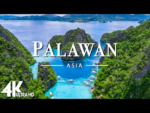 FLYING OVER PALAWAN (4K UHD) - Relaxing Music Along With Beautiful Nature Videos - 4K Video Ultra