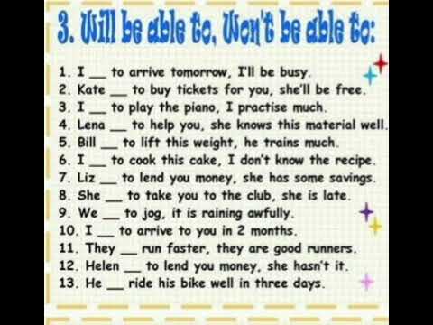 can could will be able to қазақша