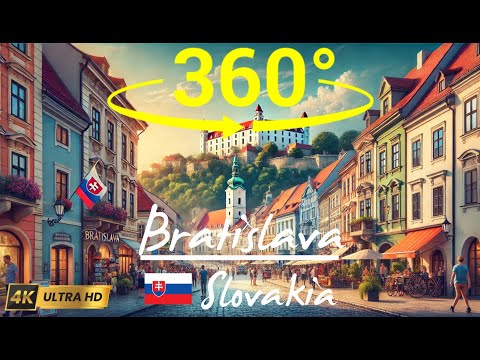 🇸🇰 Explore Bratislava in 360° VR | Slovakia Walking Tour Through History, Culture & Landmarks
