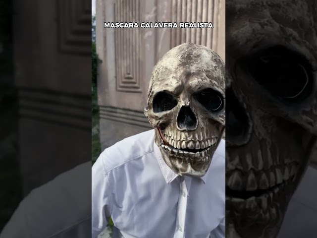 Vídeo relacionado con Halloween Mascara Carnaval Terror MáScaras,Máscara de Resina para Halloween, Cráneo Esqueleto Máscara de Media Cara, para Carnival Navidad Halloween Cosplay Grimace Festival Fiesta Show Mascarada