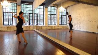 Смотреть онлайн Женские движения в танце стиля ча-ча-ча
