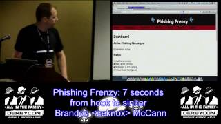 DerbyCon 3 0 S201 Phishing Frenzy 7 Seconds From Hook To Sinker Brandon Zeknox Mccann
