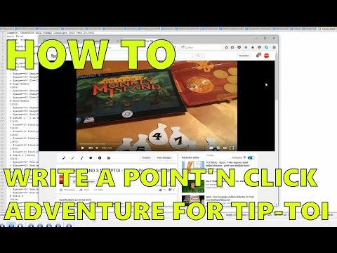 TIP TOI Monkey island tttool code - how to code an analog point and click adventure with tttool