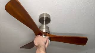 ๐ฌ๏ธ 42โ Quiet Ceiling Fan | Wood Blades + Dimmable Light