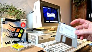 Installing Windows 95 on the Bare Minimal Configuration (IBM PS/2 Model 55SX)