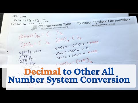 Lec 07 Binary Arithmetic Operations in Number System Explain with examples CSE GYAN