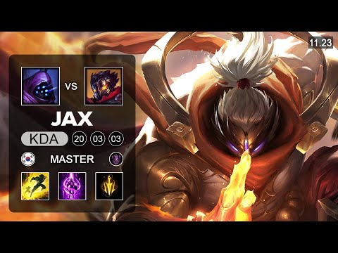 Jax Top vs Viktor - KR Master - PreSeason 12 Patch 11.23
