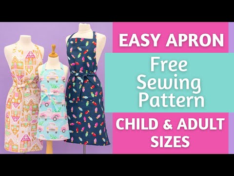 Easy FREE Apron Sewing Pattern