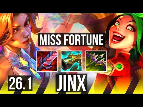 MISS FORTUNE & Bard vs JINX & Morgana (ADC) | Good KDA: 21/2/9 | NA Grandmaster | 26.1