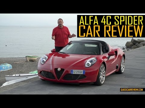 CAR REVIEW: 2016 Alfa Romeo 4C Spider Test Drive