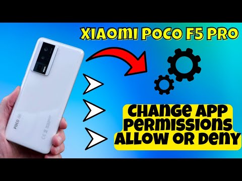 Change app permissions allow or deny Xiaomi POCO F5 Pro || App permissions settings