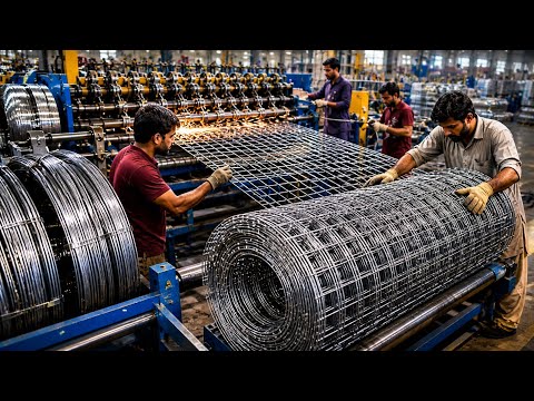 TOP 4 | The Extremely Beautiful Process of Recycling Scrap iron in a Factory to Produce IRON MESH