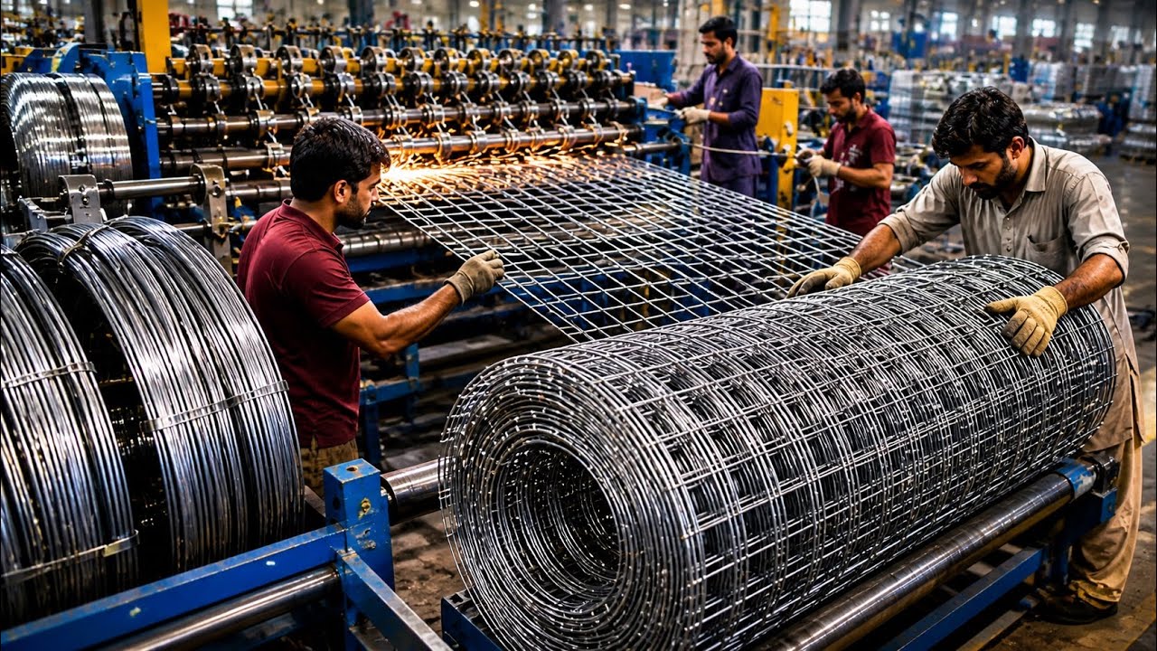 TOP 4 | The Extremely Beautiful Process of Recycling Scrap iron in a Factory to Produce IRON MESH