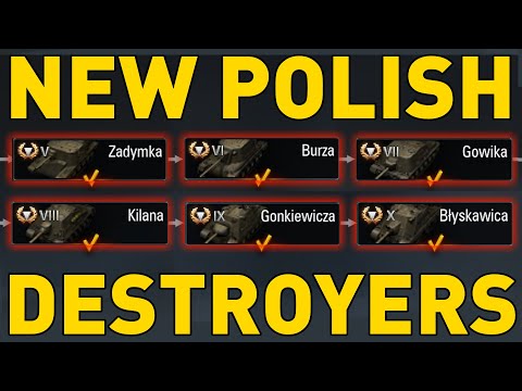 NEW POLISH TD TECH TREE in World of Tanks!