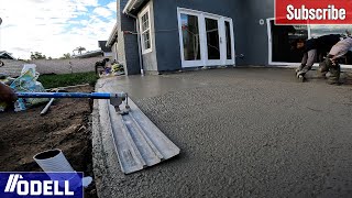 Sweet and Simple Concrete pour with new drains!