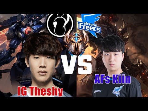 When IG Theshy vs AFs Kiin in Korea SoloQ | Who is Best Top ?