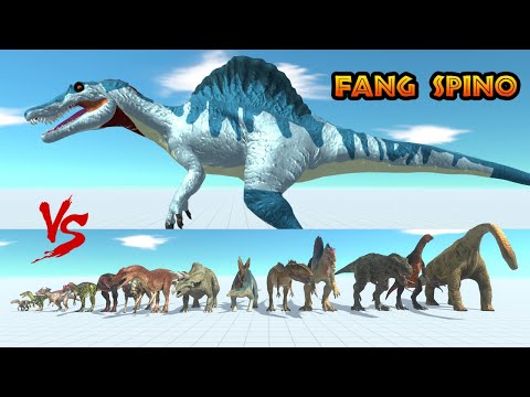 FANG THE SPINO vs ALL UNIT (DINOSAURS) - Animal Revolt Battle Simulator