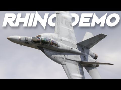 F/A-18 Rhino Demo 🔥 Full Power at Airshow London 2025