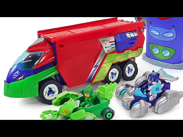 Vídeo relacionado con PJ Masks Power Heroes - Vehículo Transportador - Set de Juego con camión y Dos Coches Duo Racers - Juguete para niños y niñas