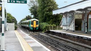 preview picture of video 'Southern Class 377/1 377131 Emsworth 11/7/12'