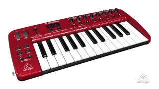 Video thumbnail for U-CONTROL UMA25S Ultra-Slim 25-Key USB/MIDI Controller Keyboard with Audio Interface by Behringer
