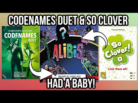 Alibis Board Game Review - So Clover & Codenames Duet Had a Baby!