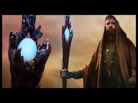 Wizard staff. How I created this beautiful staff using all natural materials.