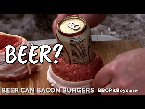 YouTube thumbnail voor Beer Can Bacon Burgers
