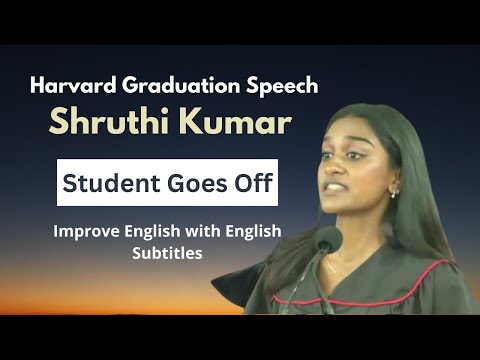Shruthi Kumar delivers her senior English address: Commencement 2024: English Subtitles