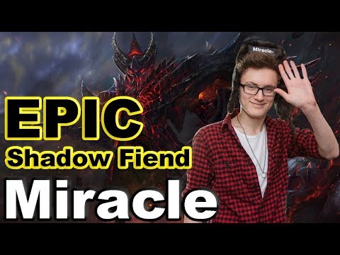 Miracle - Shadow Fiend God Rampage!!!! - Full Game Dota 2