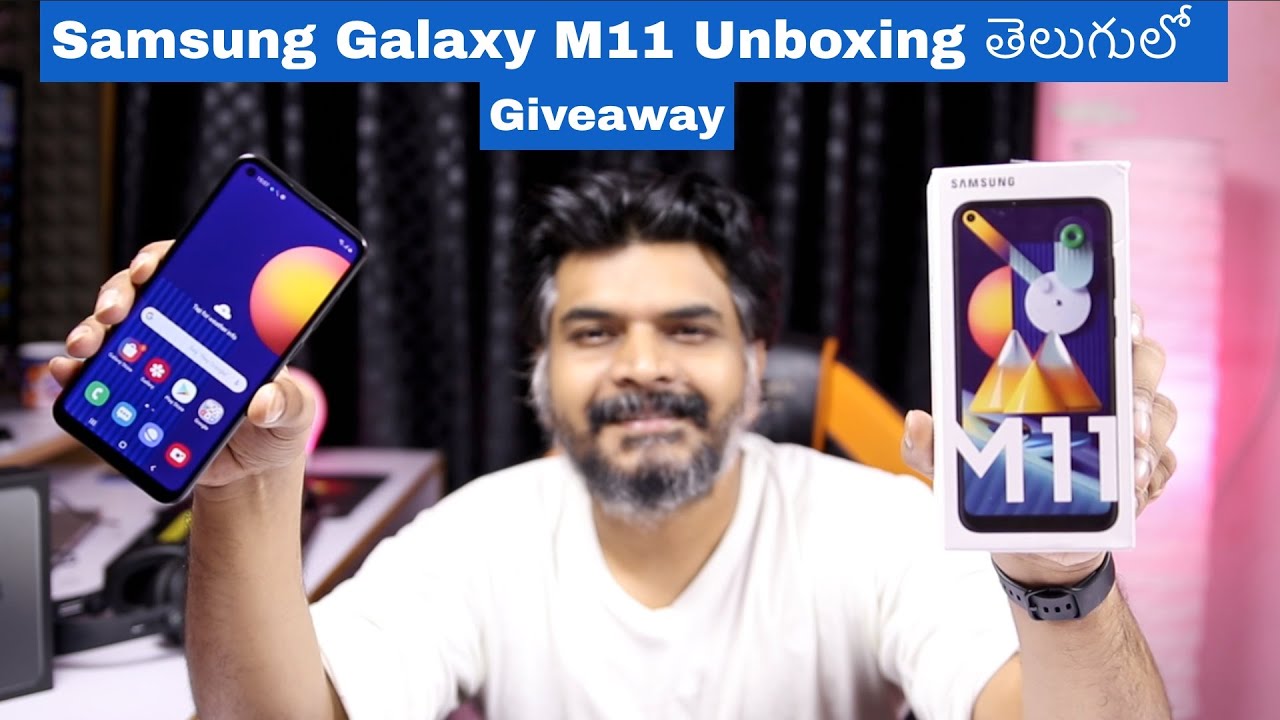 Samsung Galaxy M11 Unboxing & initial impressions ll in Telugu ll