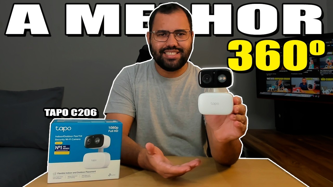 Miniatura da avaliação em vídeo de Câmera de Segurança IP TP-Link Tapo TC60 Wireless 1080p
