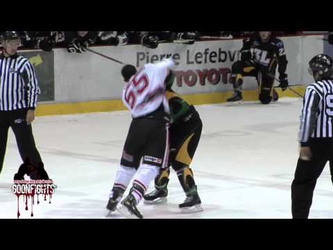 Maxime Charron Vs Marc Olivier D'amour Eperviers Vs Riviere du-loup LNAH